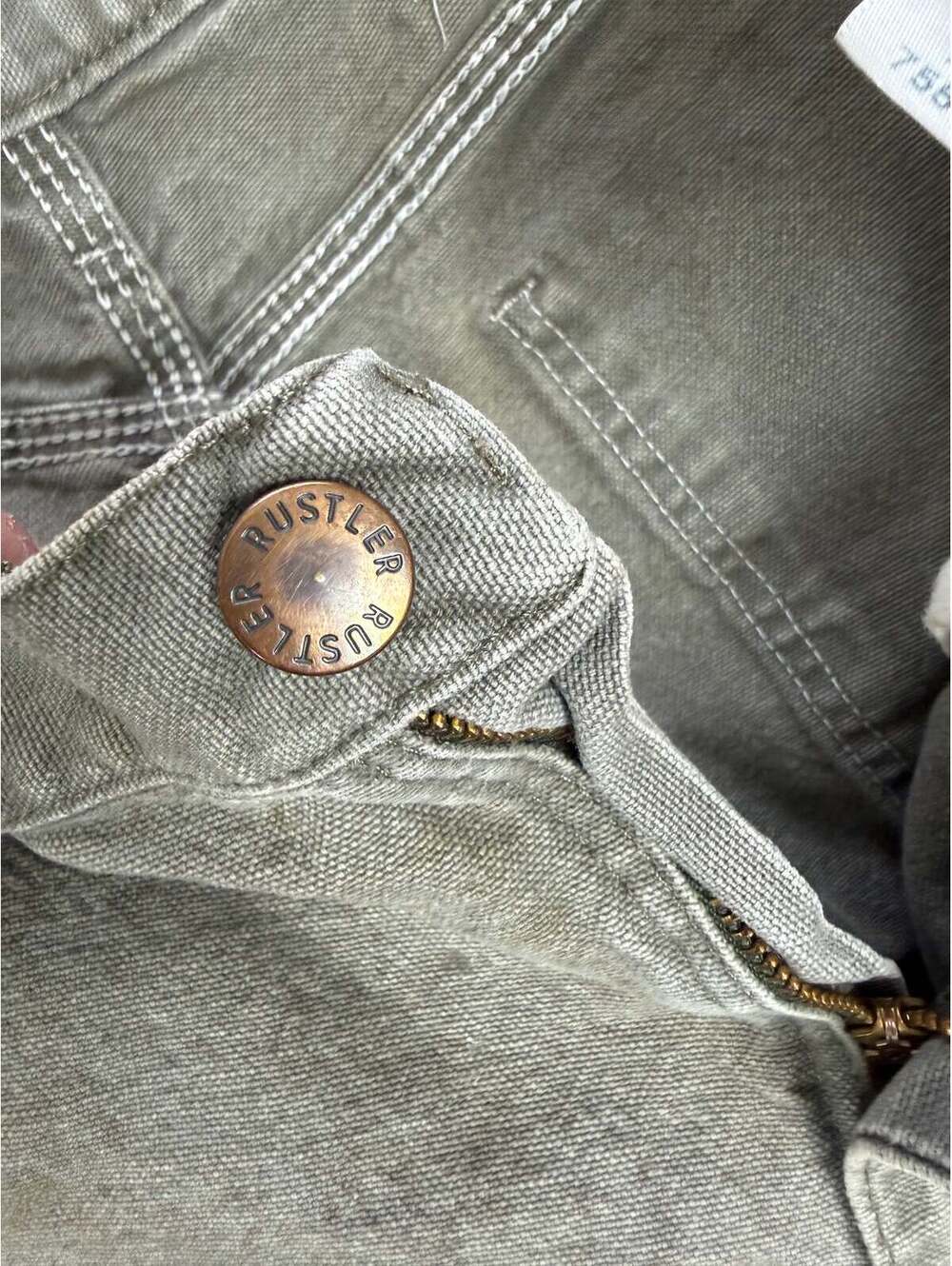 Vintage Rustler Super Faded Light Green Carpenter Work Pants